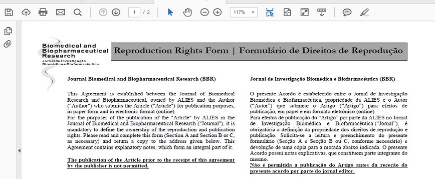 Reproduction Rights Form